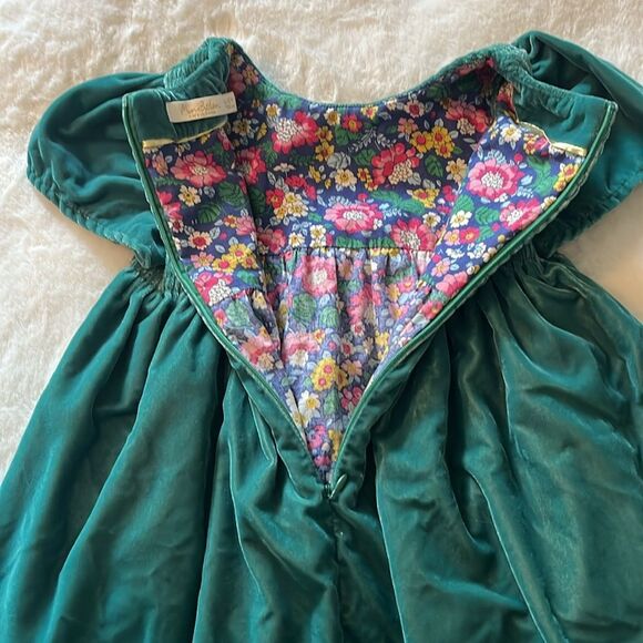 Mini Boden Velvet Dress Stars Pockets Size 4-5 Years - Picture 10 of 11